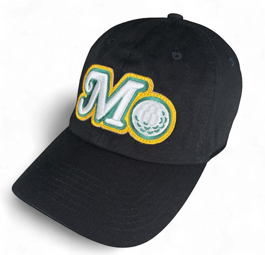 BLACK COTTON BUCKLE STRAP HAT