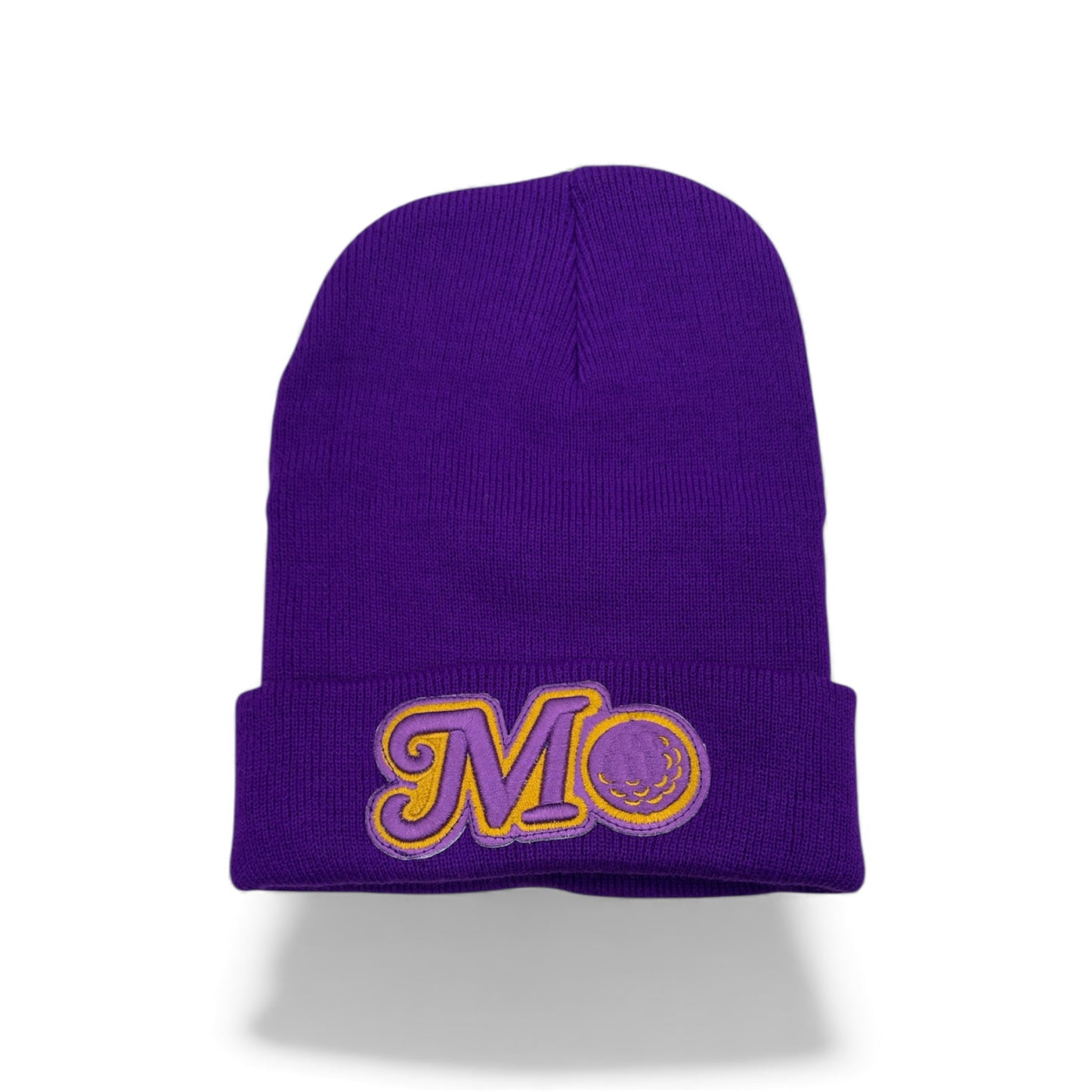 PURPLE BEANIE - PURPLE/GOLD LOGO