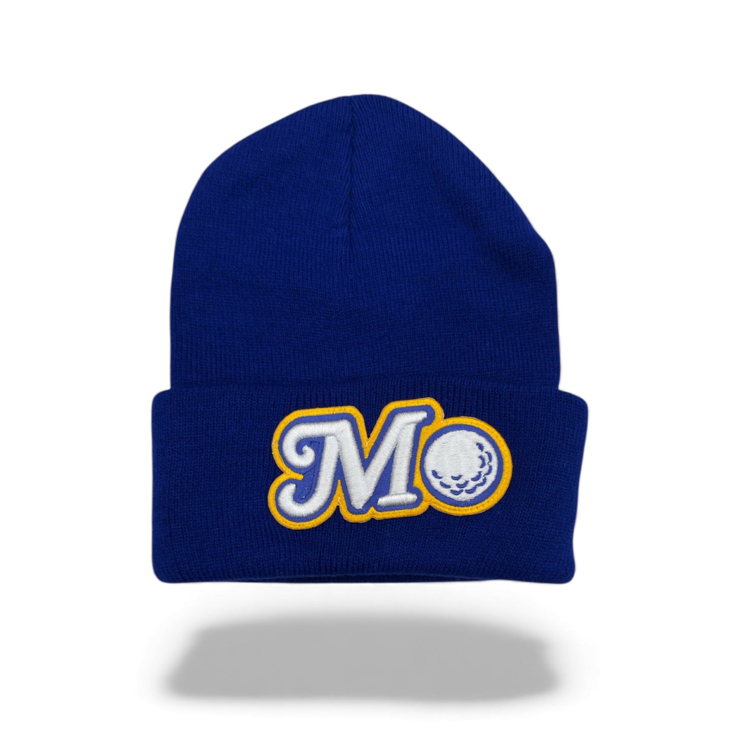 ROYAL BLUE BEANIE - ROYAL BLUE/YELLOW LOGO