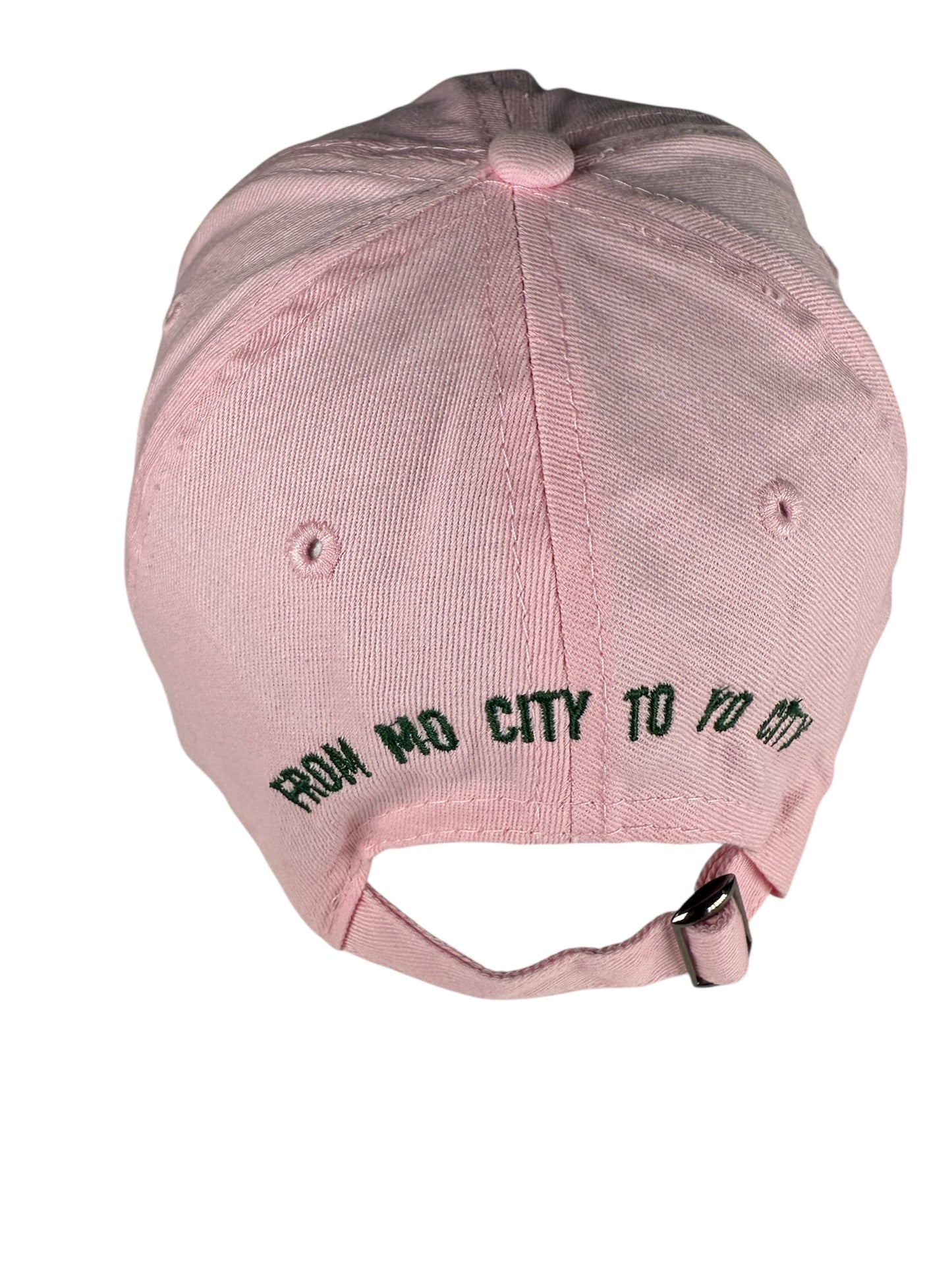 PINK BUCKLE STRAP HAT