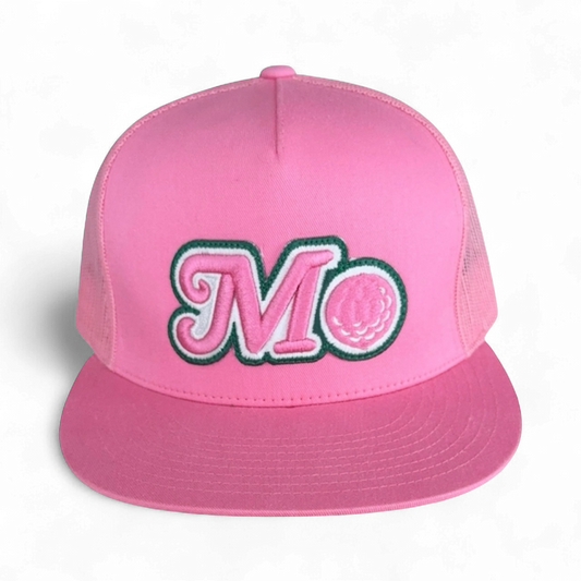 PINK MESH HAT - GREEN, WHITE, PINK LOGO