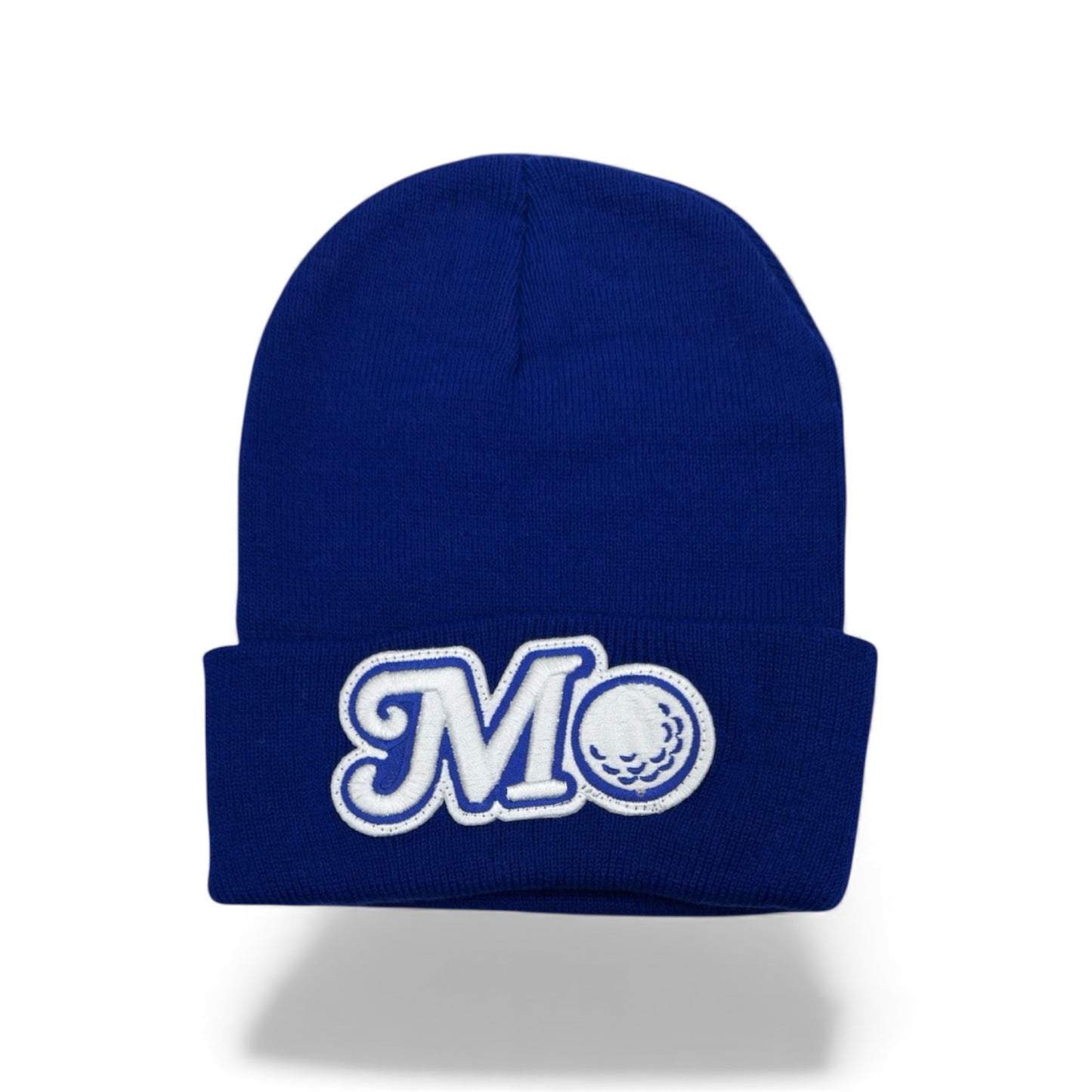 BLUE BEANIE - BLUE/WHITE LOGO