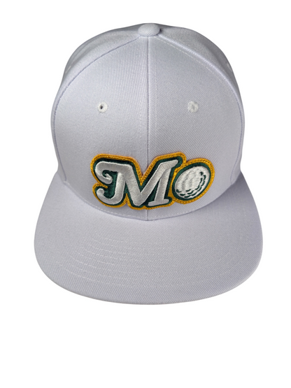 WHITE OFF COURSE STREET HAT - WHITE LOGO