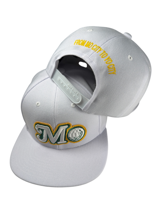 WHITE OFF COURSE STREET HAT - WHITE LOGO